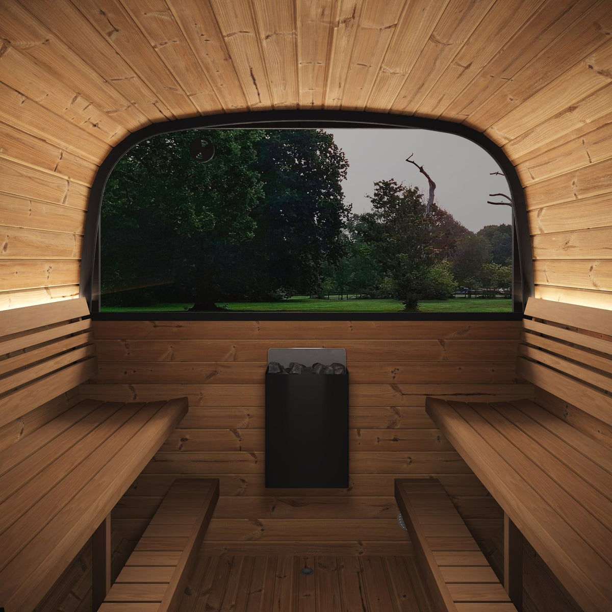 SaunaLife Model CL12GCP Cube Sauna with Changeroom