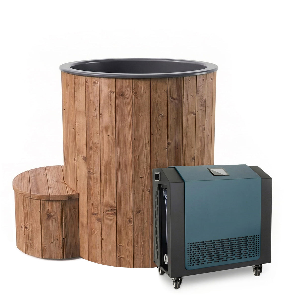 SaunaLife Model S1 1-Person Plunge Tub & Chiller/Heater Package