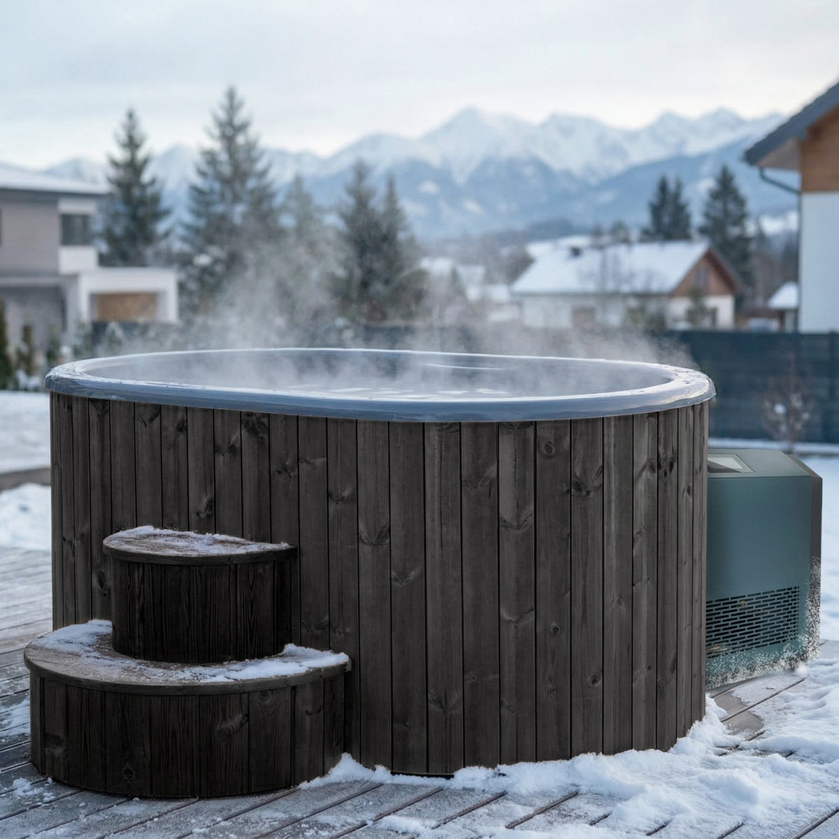 SaunaLife Model S2 2-Person Plunge Tub & Chiller/Heater Package