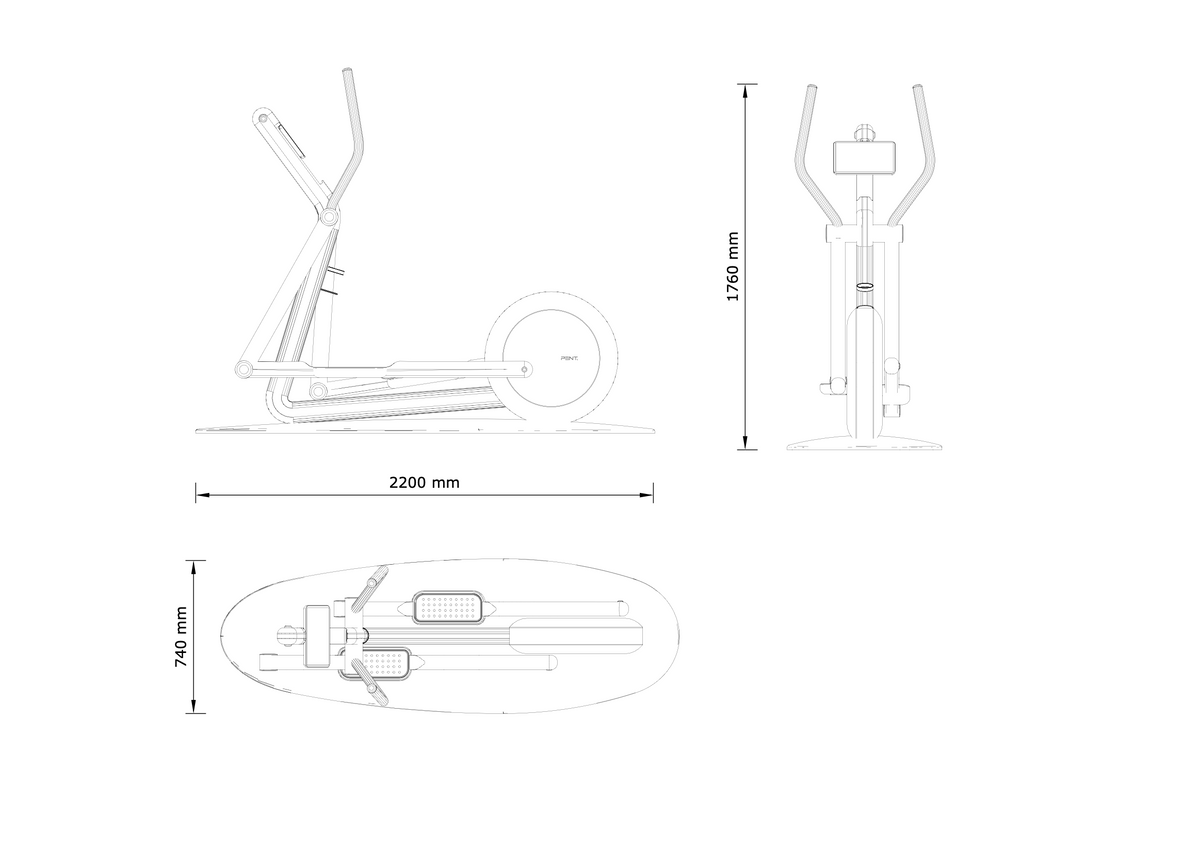 PENT ORBITA™ Magnetic Elliptical Machine