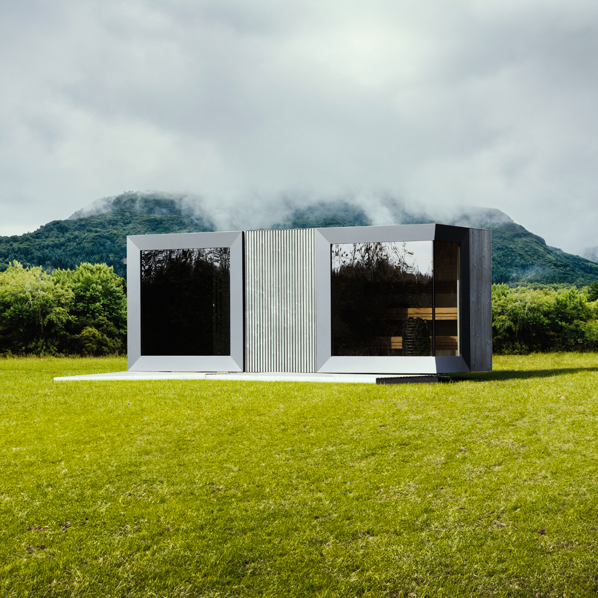 Genevas St. Moritz Outdoor Sauna with Lounge & Shower