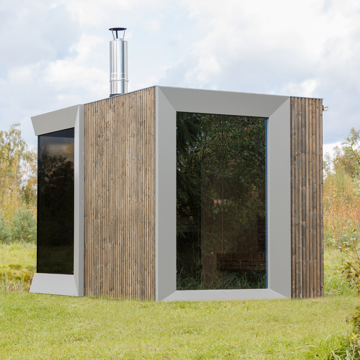 Genevas Zermatt Outdoor Sauna with Changeroom