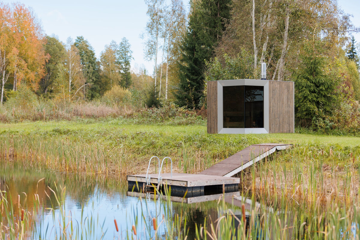 Genevas Zermatt Outdoor Sauna with Changeroom
