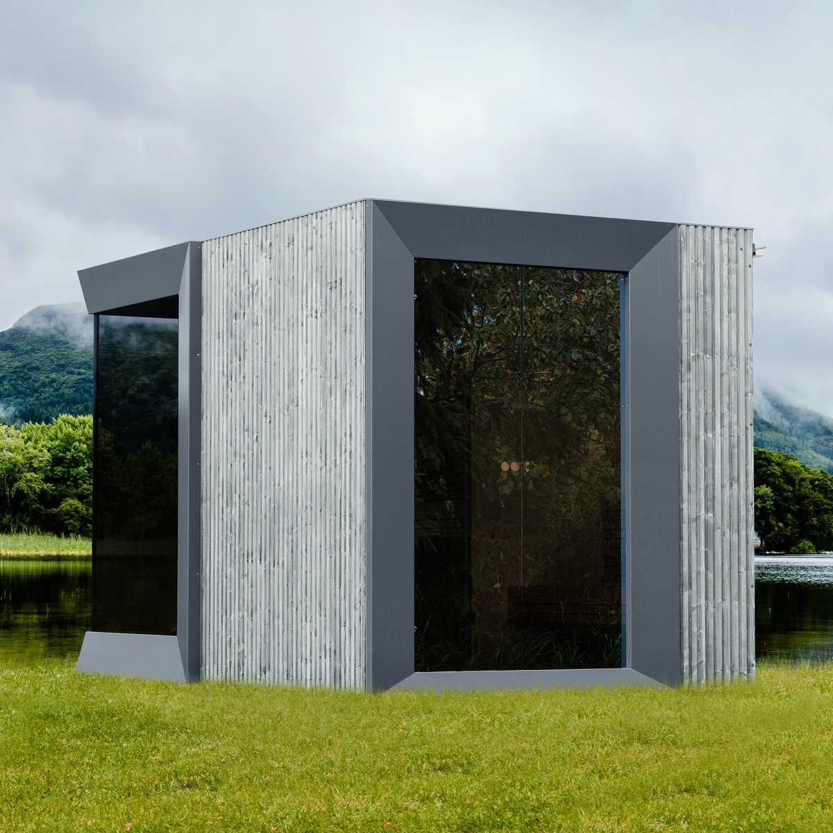 Genevas Zermatt Outdoor Sauna with Changeroom