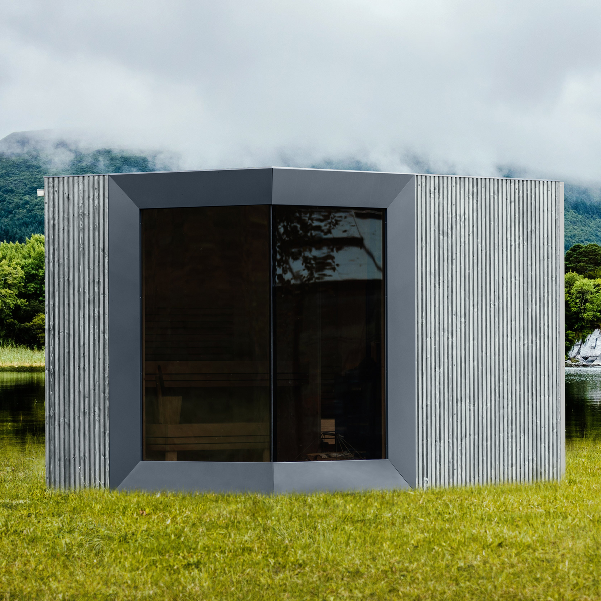Genevas Zermatt Outdoor Sauna with Changeroom