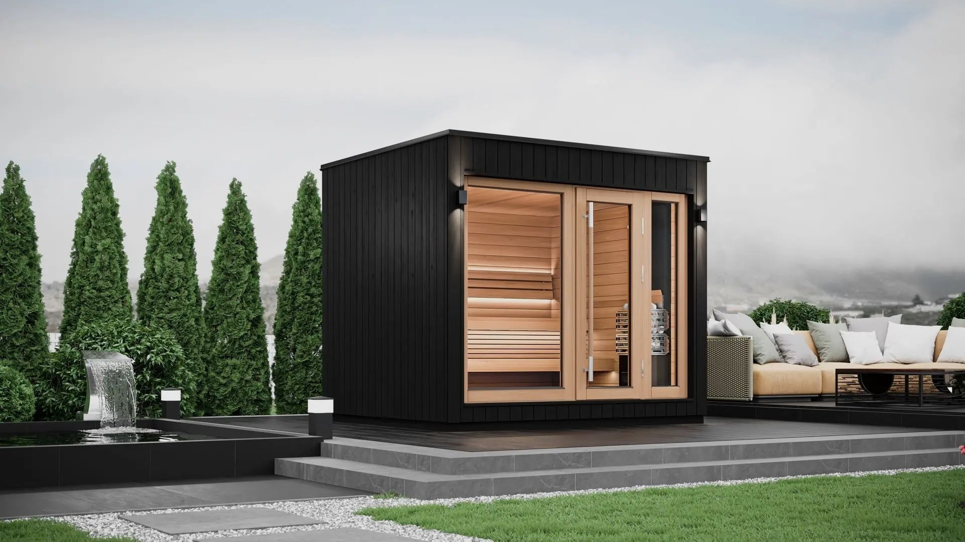 SaunaLife Model G7S Outdoor Home Sauna - Elite Vitality