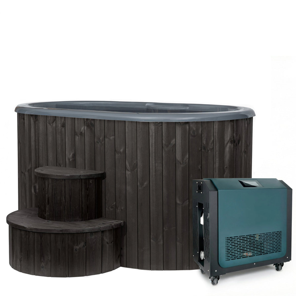 SaunaLife Model S2 Two-Person Plunge Tub with Chiller - Elite Vitality