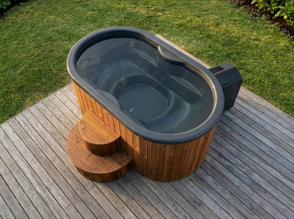 SaunaLife Model S2 Two-Person Plunge Tub with Chiller - Elite Vitality