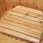 ALFI brand AB1136 61'' Free Standing Cedar Wooden Bathtub with Tub Filler - Elite Vitality