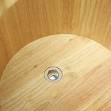 ALFI brand AB1163 61'' Free Standing Wooden BathTub with Headrest - Elite Vitality