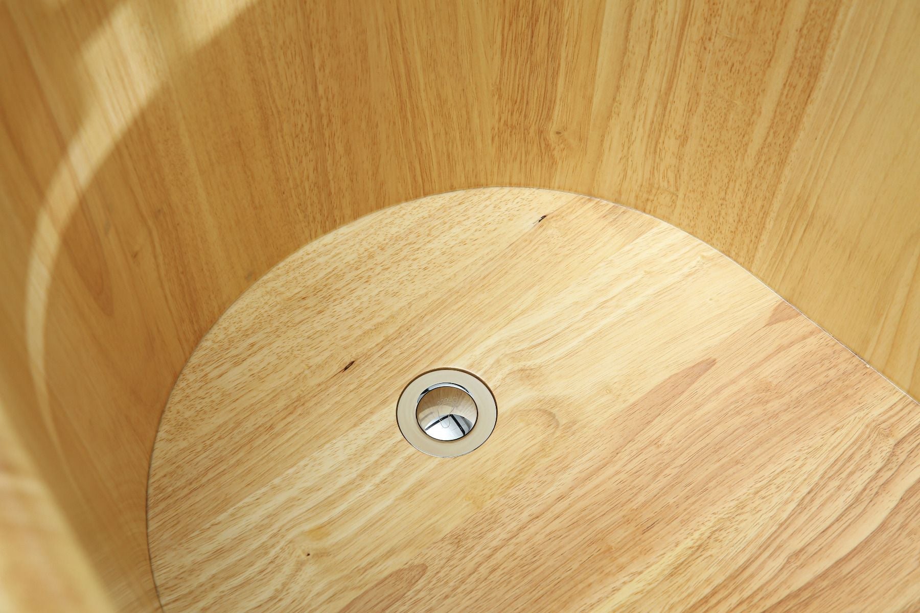 ALFI brand AB1163 61'' Free Standing Wooden BathTub with Headrest - Elite Vitality