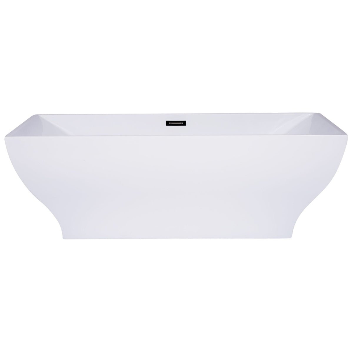 ALFI brand AB8840 67 Inch White Rectangular Acrylic Bathtub - Elite Vitality
