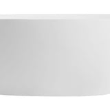 ALFI brand AB9975 59" White Oval Solid Surface Resin Soaking Bathtub - Elite Vitality