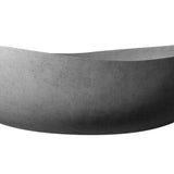 ALFI brand ABCO63TUB 63" Solid Concrete Gray Matte Oval Bathtub - Elite Vitality