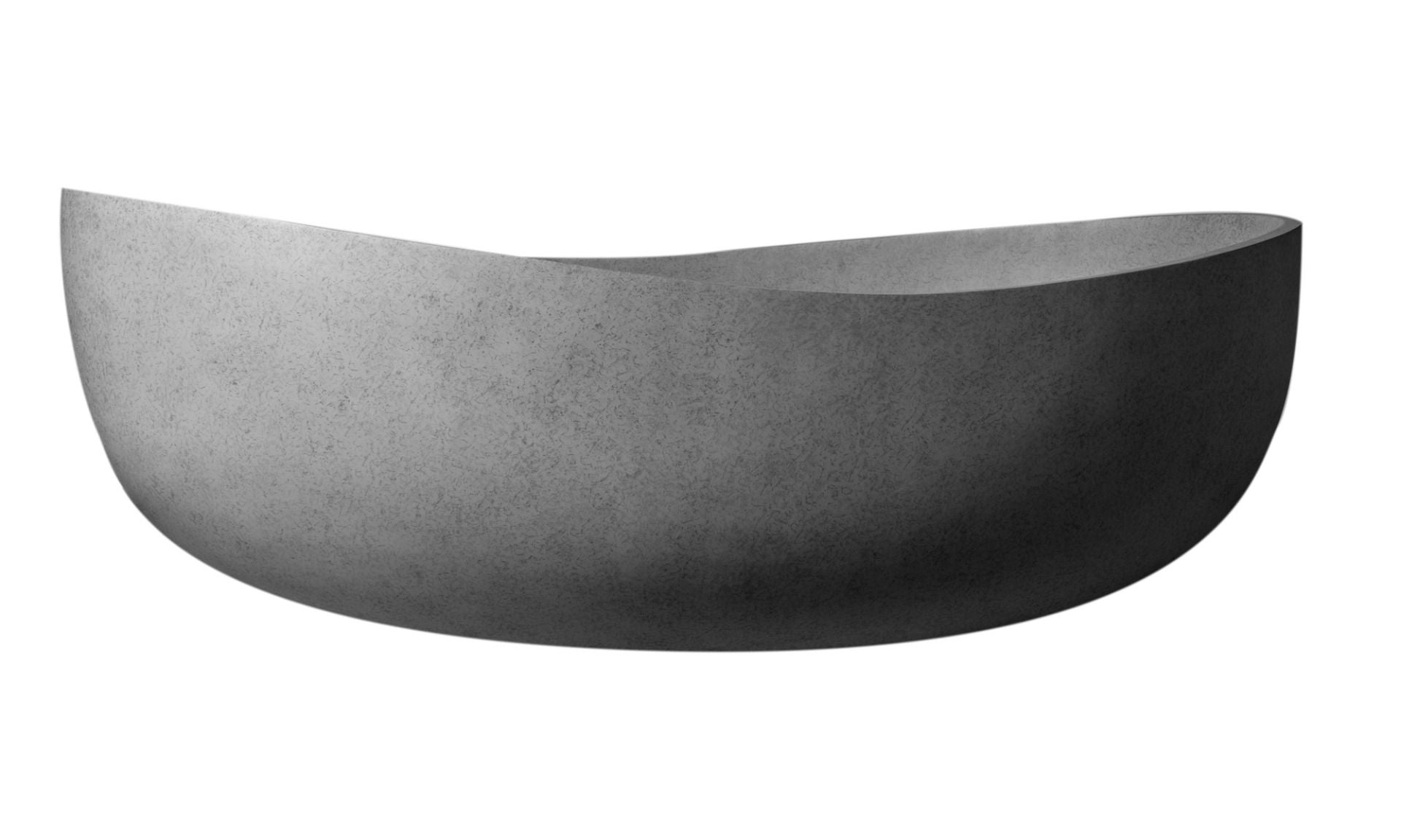 ALFI brand ABCO63TUB 63" Solid Concrete Gray Matte Oval Bathtub - Elite Vitality
