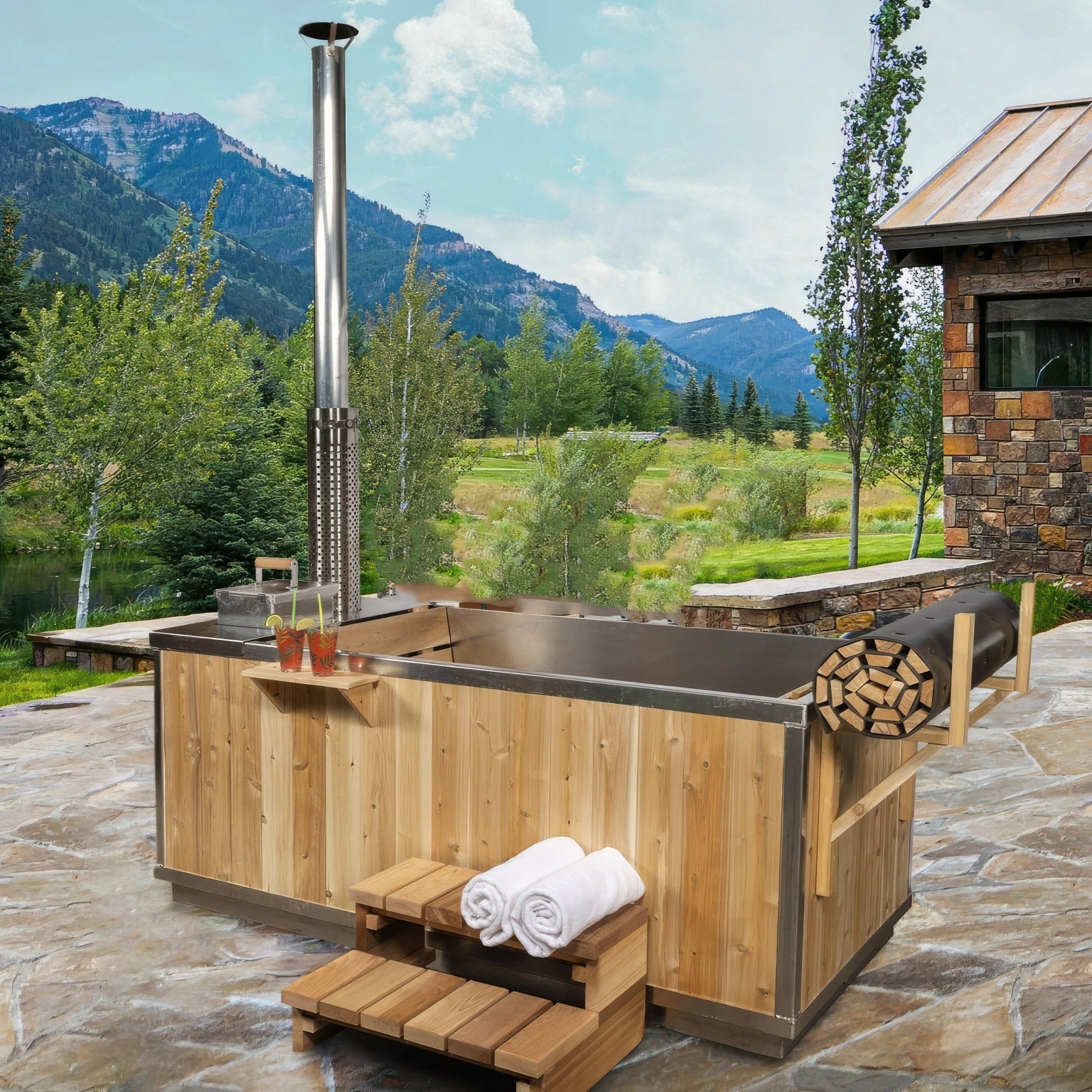 Dundalk Starlight Wood Burning Hot Tub - Elite Vitality