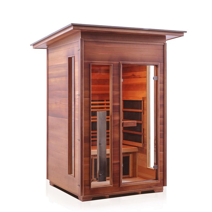 Enlighten Sauna Rustic 2 Full Spectrum Infrared Sauna - Elite Vitality