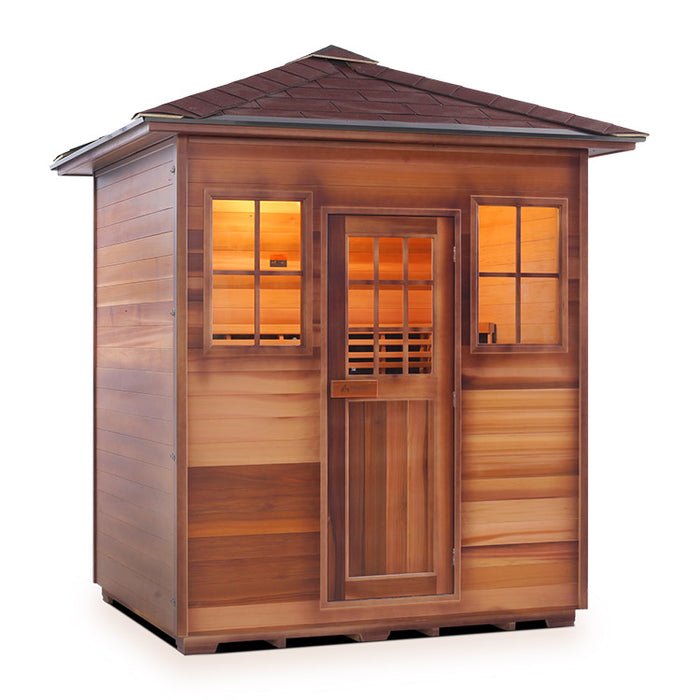 Enlighten Sauna Sapphire 4 Infrared/Traditional Sauna - Elite Vitality