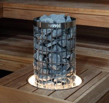 Harvia HPCU7L - Embedding Flange w/ LED-Lighting for Cilindro Half 11kW - Elite Vitality