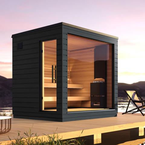 SaunaLife G6 Pre-Assembled Outdoor Home Sauna - Elite Vitality