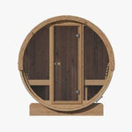 SaunaLife Model E7G Sauna Barrel Glass Front - Elite Vitality