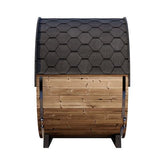 SaunaLife Model EE6G Sauna Barrel Glass Front, 4-Person with Mood lighting - Elite Vitality