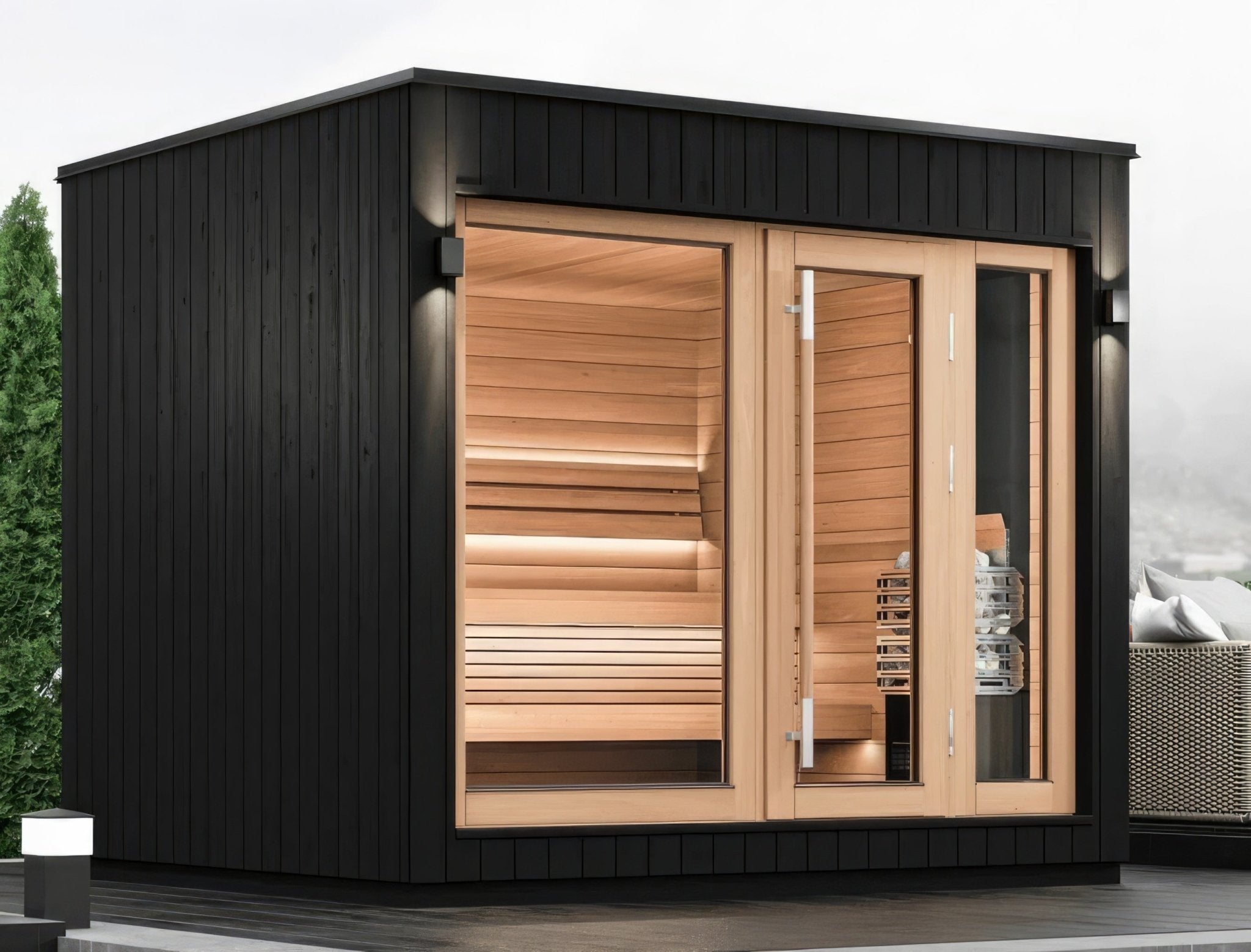 SaunaLife Model G7S Outdoor Home Sauna - Elite Vitality