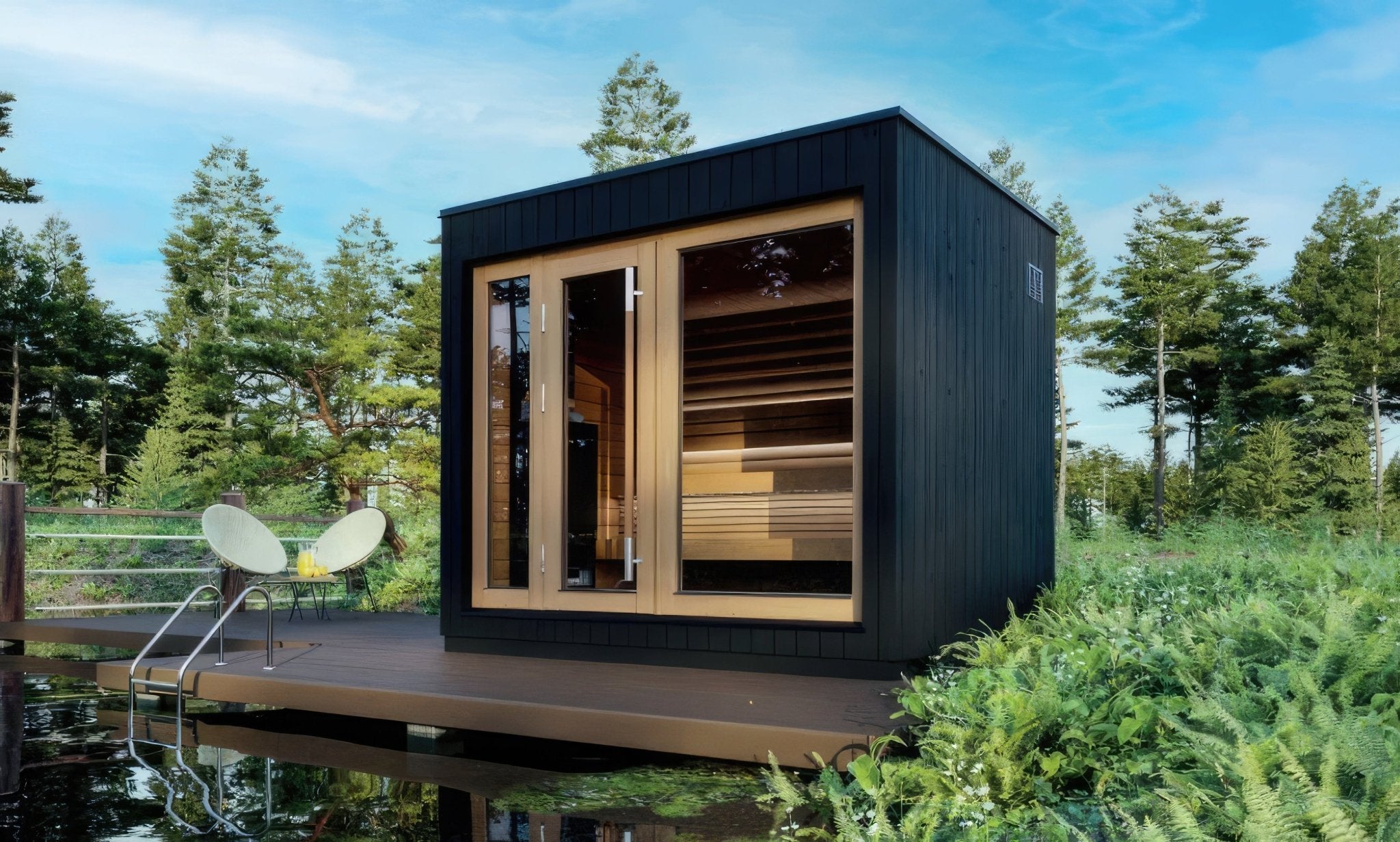 SaunaLife Model G7S Outdoor Home Sauna - Elite Vitality