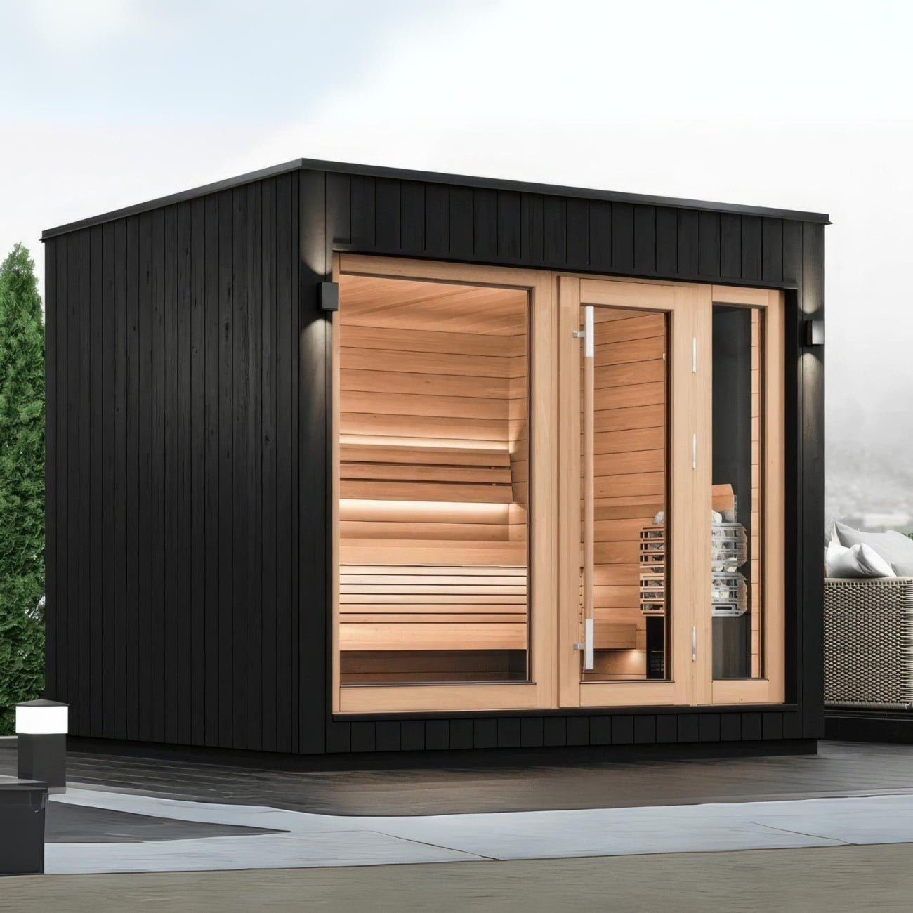 SaunaLife Model G7S Outdoor Home Sauna - Elite Vitality