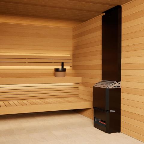Saunum AIR 5 Sauna Heater - Black - Elite Vitality