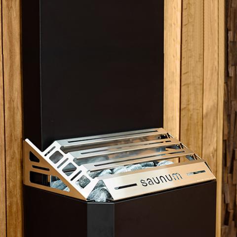 Saunum AIR 7 WiFi Sauna Heater Package - Black - Elite Vitality