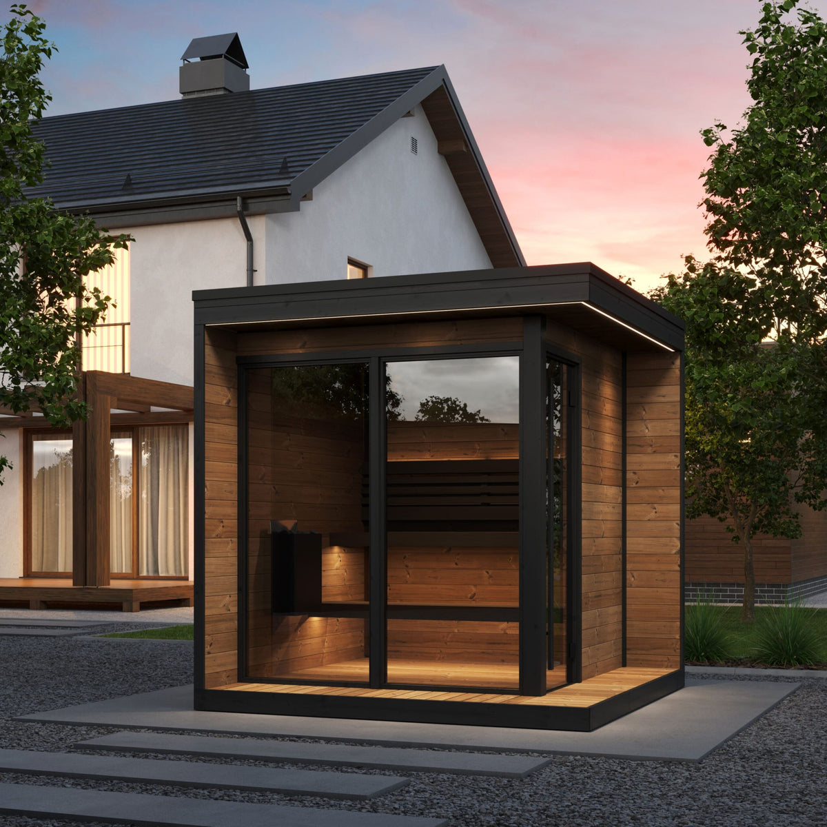 SaunaLife Model GL6 Garden Luxury Sauna