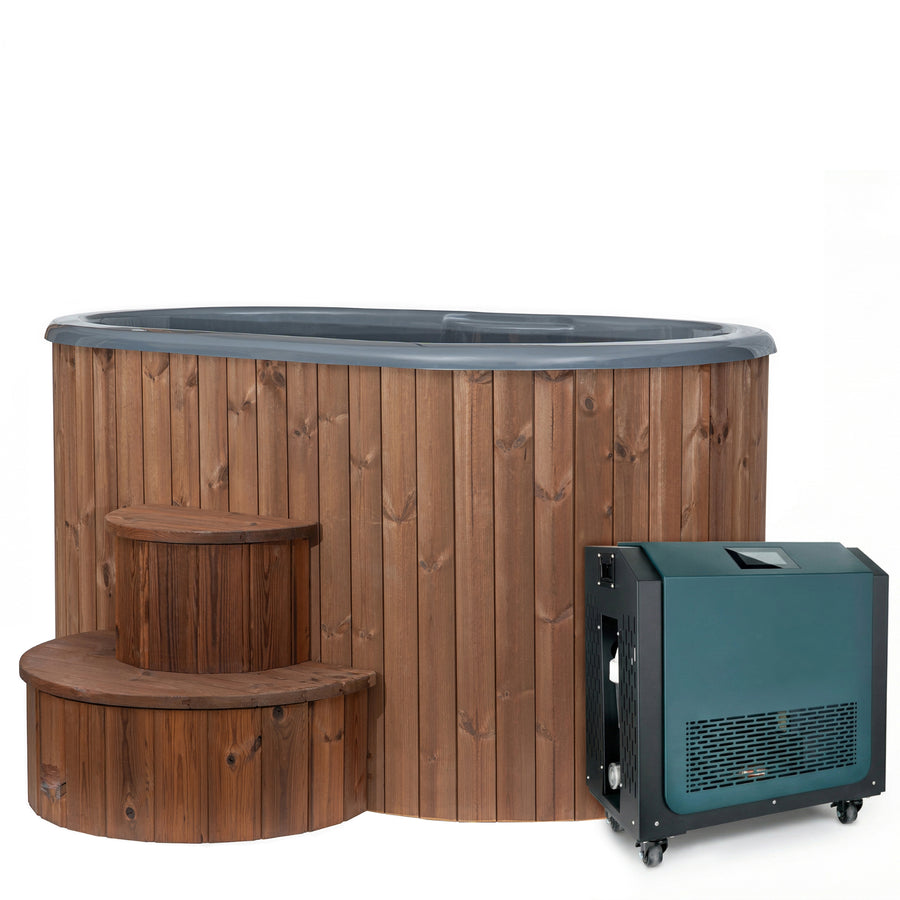 SaunaLife Model S2 Two-Person Plunge Tub with Chiller