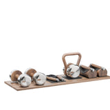 Deha small set of fitness equipment on wooden stand - Elite Vitality