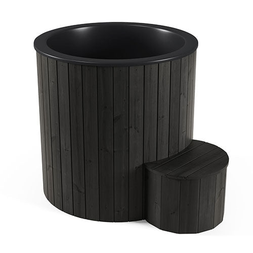 SaunaLife Model S1B Hot & Cold Plunge Tub, Black - Elite Vitality