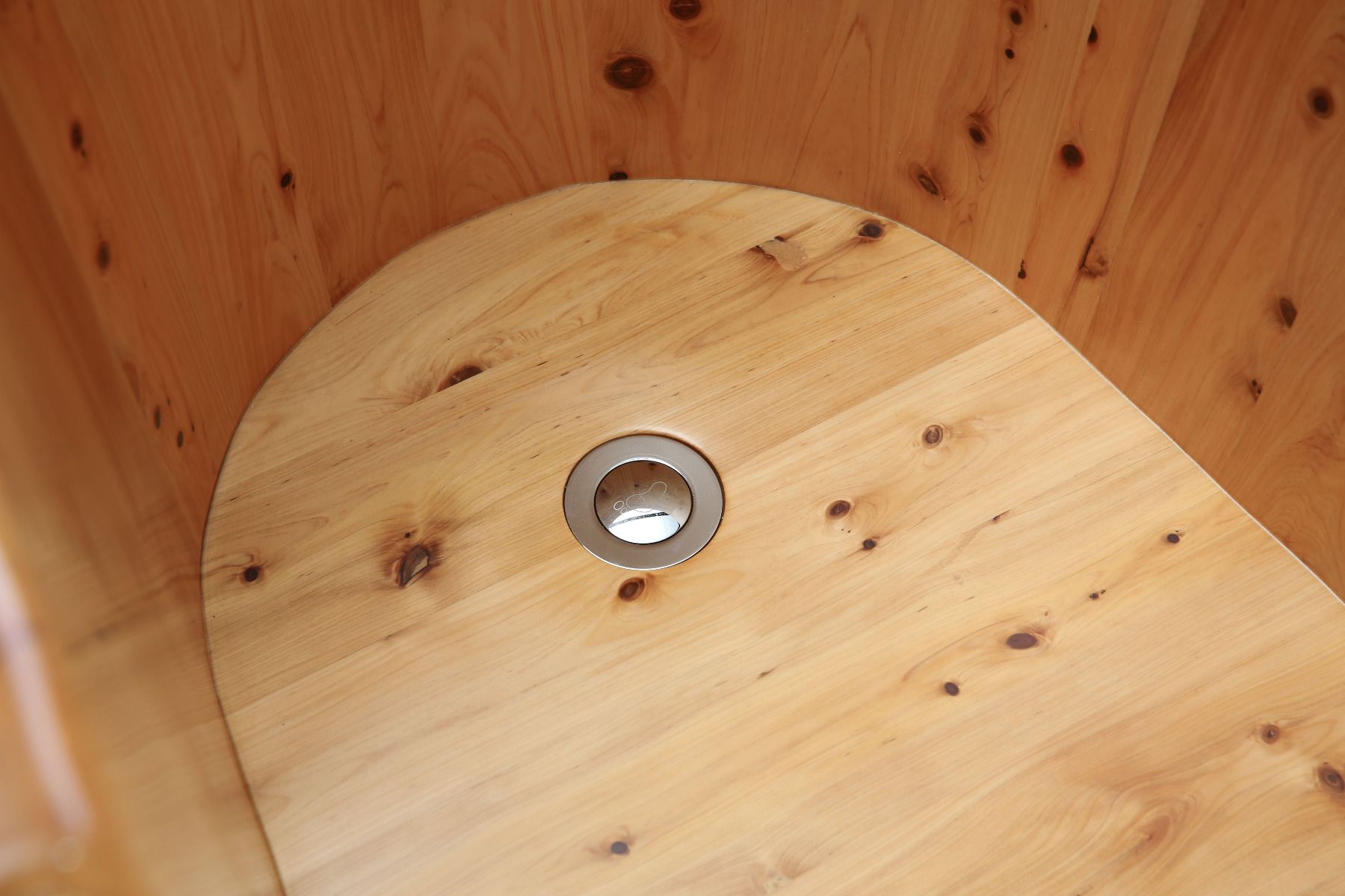 ALFI brand AB1136 61'' Free Standing Cedar Wooden Bathtub with Tub Filler - Elite Vitality