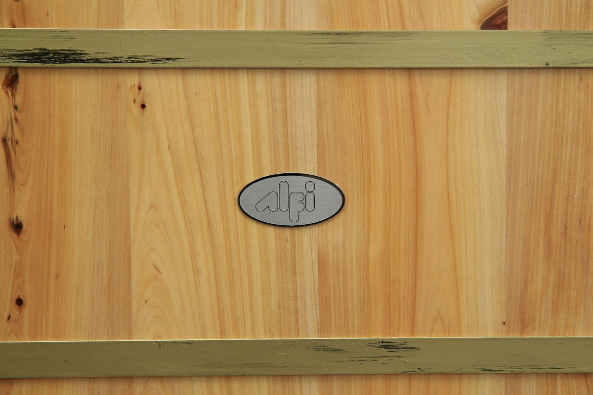 ALFI brand AB1136 61'' Free Standing Cedar Wooden Bathtub with Tub Filler - Elite Vitality
