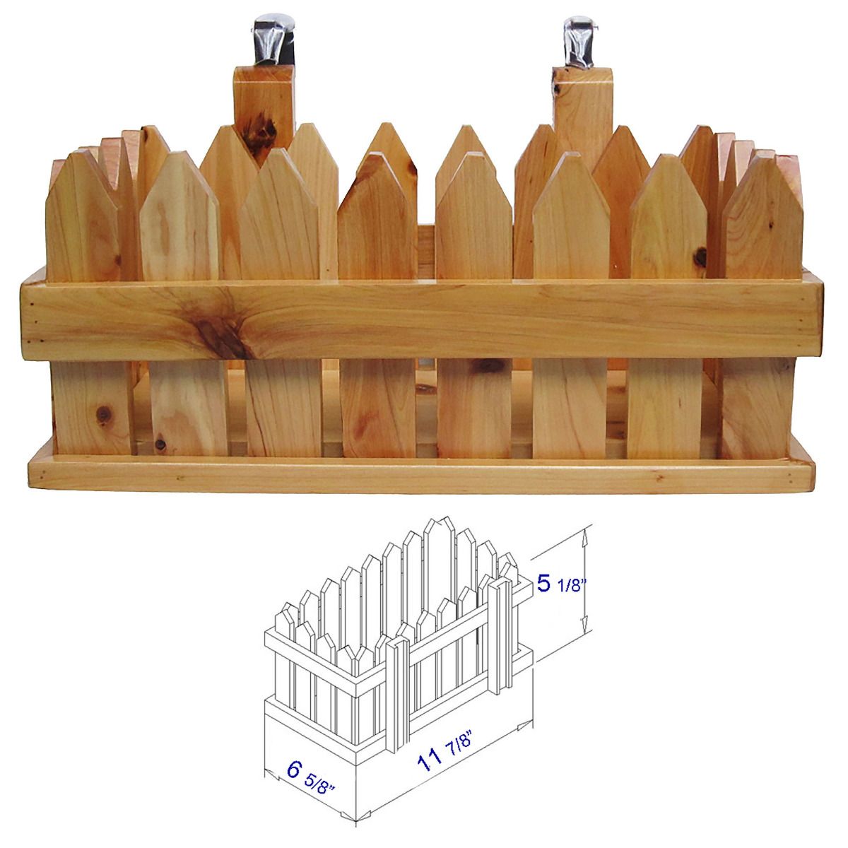 ALFI brand AB1136 61'' Free Standing Cedar Wooden Bathtub with Tub Filler - Elite Vitality