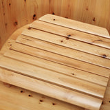 ALFI brand AB1136 61'' Free Standing Cedar Wooden Bathtub with Tub Filler - Elite Vitality