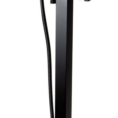 ALFI brand AB2180 Floor Mount Tub Filler with Shower Head Polished/Brushed - Elite Vitality