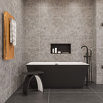Alfi brand AB2534 Floor Mount Tub Filler with Shower Head Polished/Brushed - Elite Vitality