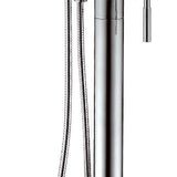Alfi brand AB2534 Floor Mount Tub Filler with Shower Head Polished/Brushed - Elite Vitality