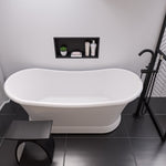 Alfi brand AB2534 Floor Mount Tub Filler with Shower Head Polished/Brushed - Elite Vitality