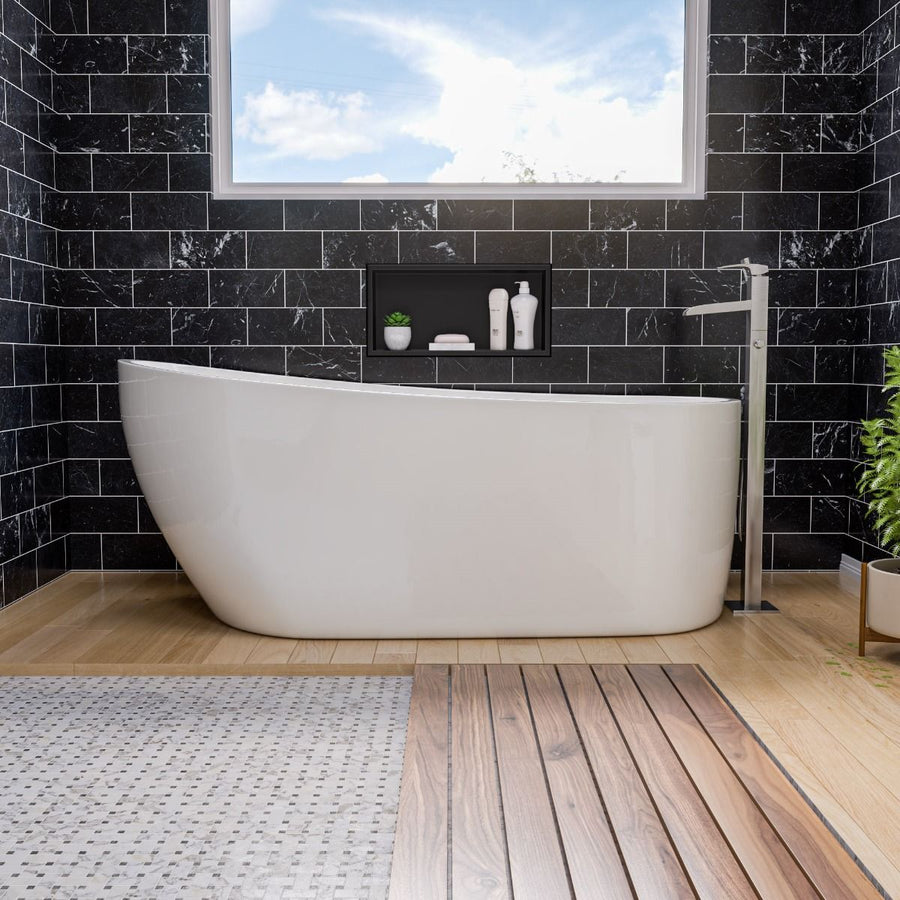 ALFI brand AB8826 White Acrylic Bathtub