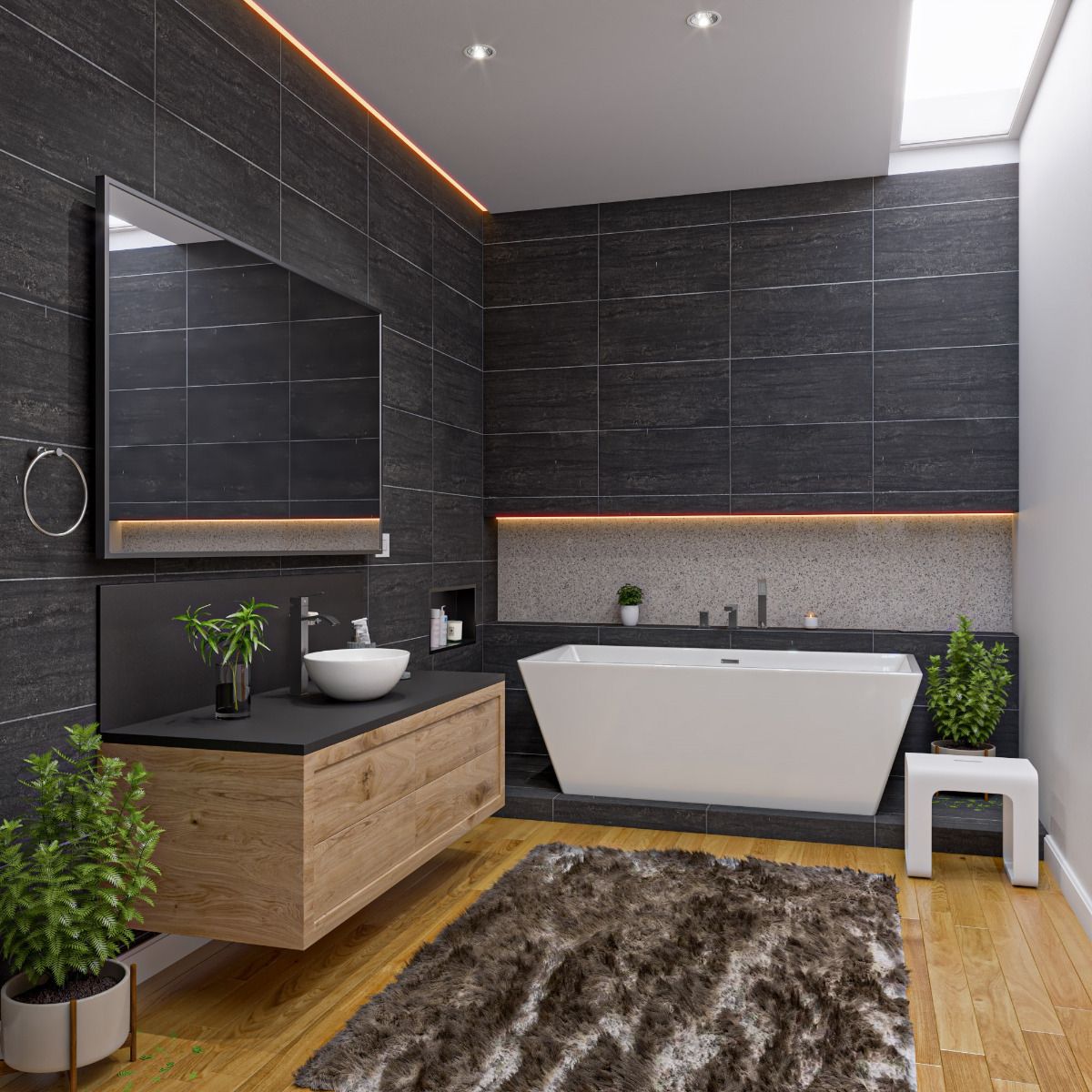 ALFI brand AB8832 67 Inch White Rectangular Acrylic Free Standing Soaking Bathtub - Elite Vitality