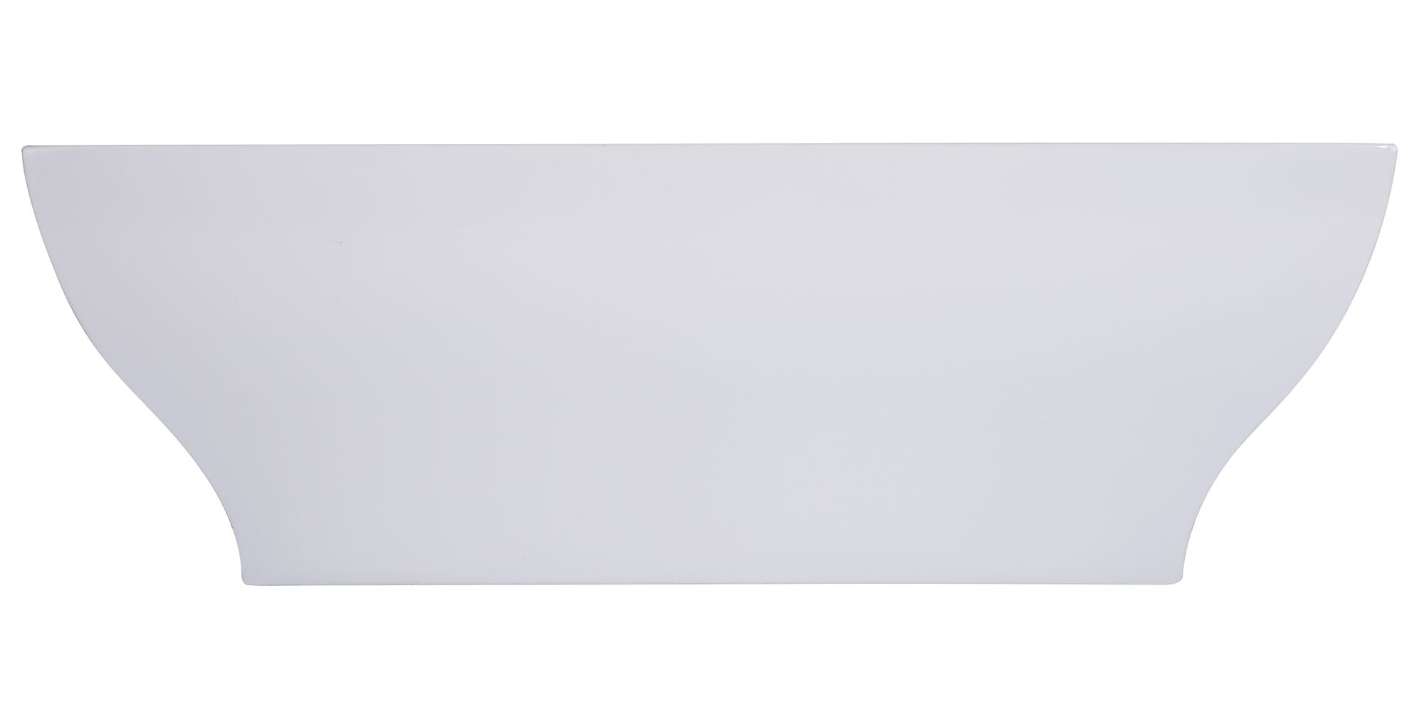 ALFI brand AB8840 67 Inch White Rectangular Acrylic Free Standing Soaking Bathtub - Elite Vitality