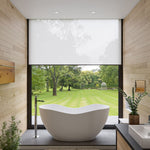ALFI brand AB9949 66" White Solid Surface Smooth Resin Soaking Bathtub - Elite Vitality