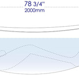 ALFI brand HammockTub1 79" Acrylic Suspended Wall Mounted Hammock Bathtub - Elite Vitality
