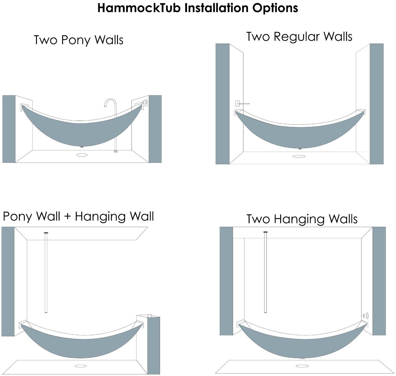 ALFI brand HammockTub1 79