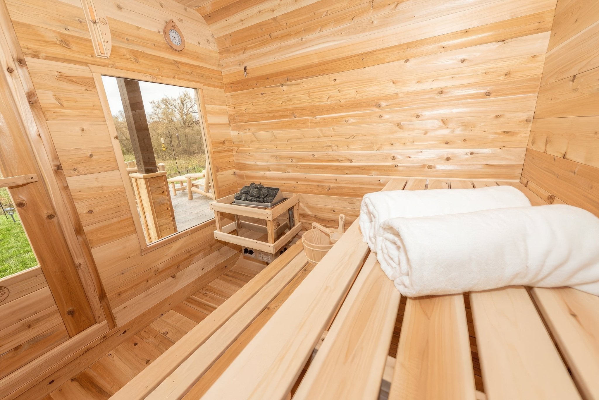 Dundalk Luna Outdoor Sauna - Elite Vitality